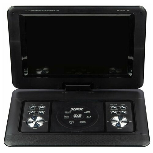 Портативный телевизор XPX EA-1569L с DVD и DVB-T2 15 1366x768 9690₽