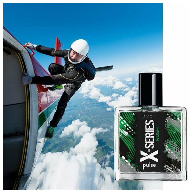 Avon X-SERIES Pulse RUSH, туалетная вода мужская ,50 мл — фото 1