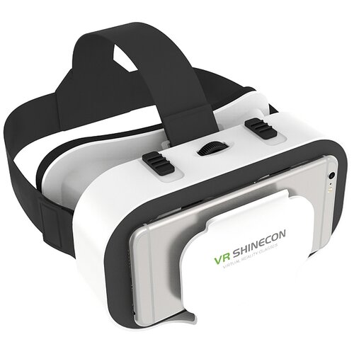 Очки для смартфона VR SHINECON SC-G05A, черный/белый очки для смартфона vr shinecon g pro нет данных с джойстиком черный