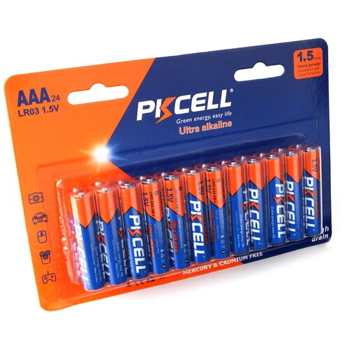Батарейка AAA - Pkcell LR03-24B (24 штуки)