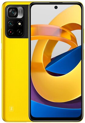 Смартфон Xiaomi POCO M4 Pro 5G 6/128 ГБ Global, Dual nano SIM, желтый POCO