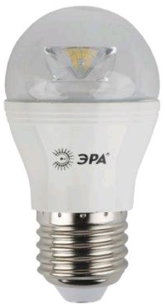ЭРА LED-SMD-P45-7W-827-E27 Лампа светодиодная E27 P45 7W (60W) 220V теплый ЭРА