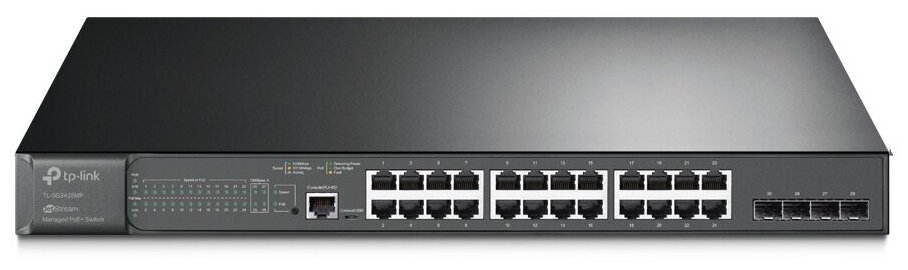 Коммутатор TP-LINK TL-SG3428MP 24G 4SFP 24PoE 384W управляемый