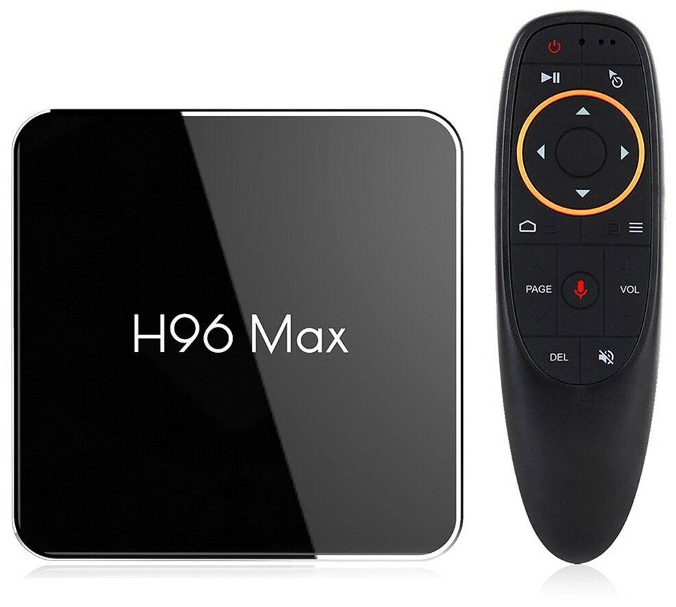 Приставка Android TV H96 MAX 4Gb + 32Gb 4K (Черный)