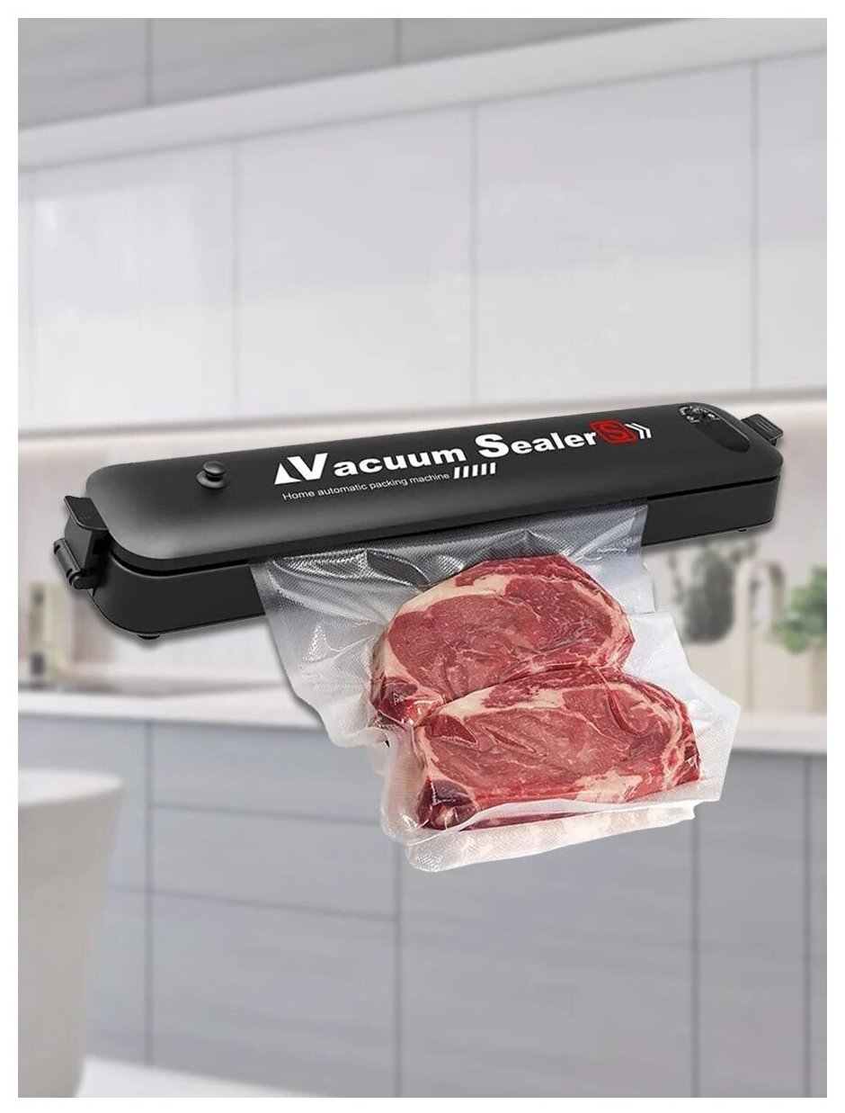 Вакуумный упаковщик, Vacuum Sealer, Запайщик пакетов, Вакууматор для продуктов, Упаковщик пакетов - фотография № 2