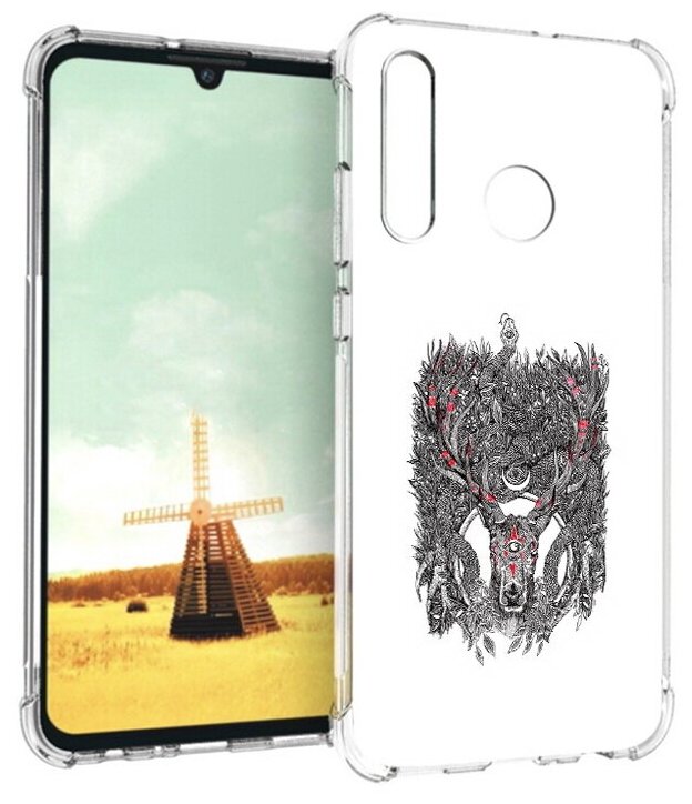 Чехол задняя-панель-накладка-бампер MyPads Дизайнерские_676 для Huawei Honor 10i/Enjoy 9S/P Smart Plus 2019/Honor 20E противоударный