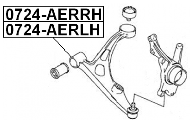Рычаг передний левый Febest 0724-AERLH