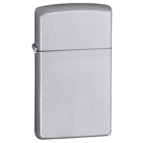 Зажигалка бензиновая Slim Zippo 1605 Satin Chrome zippo slim зажигалка бензиновая street chrome 1 шт 1 шт 43 г