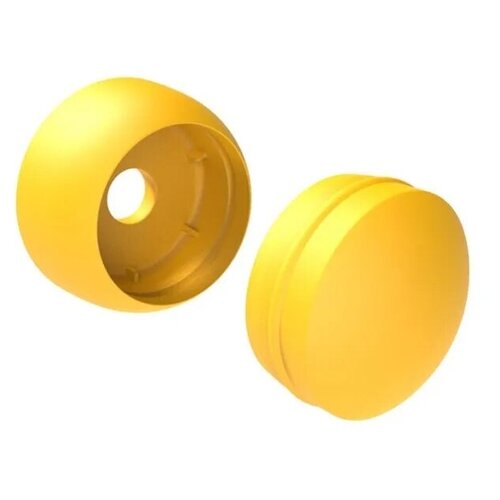 Заглушки(колпачки) составные пластиковые на болты (8-10мм), 20 шт, жёлтые