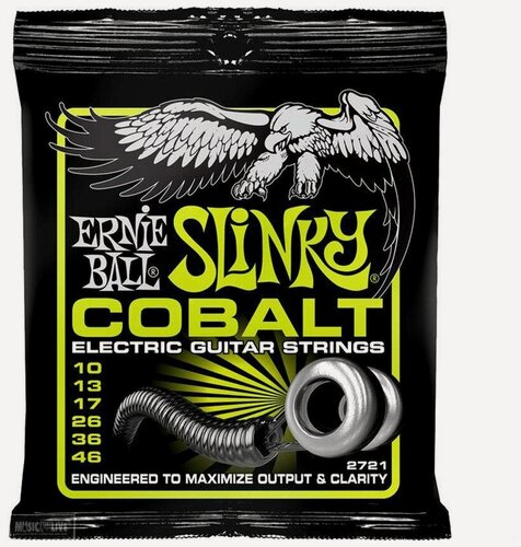 Изображение товара Ernie Ball 2721 струны для эл. гитары Cobalt Regular Slinky (10-13-17-26-36-46)