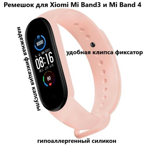 Ремешок для фитнес-браслета Xiaomi Mi Band 3 / Mi Band 4 / синий