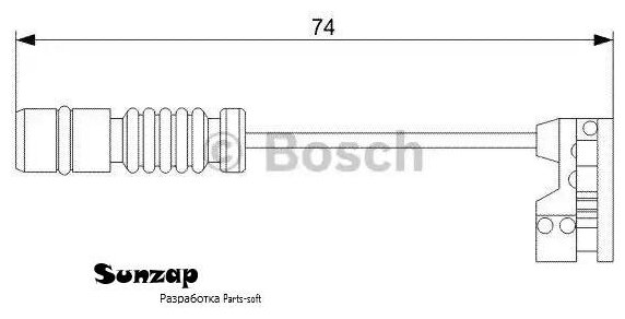 BOSCH 1987473008 1 Датчик износа тормозных колодок