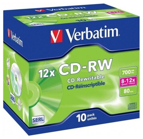 CD-диск Verbatim CD-RW (43148)