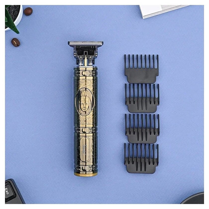 Профессиональная беспроводная машинка триммер для стрижки с 4 насадками Professional hair clipper Фараон - фотография № 15