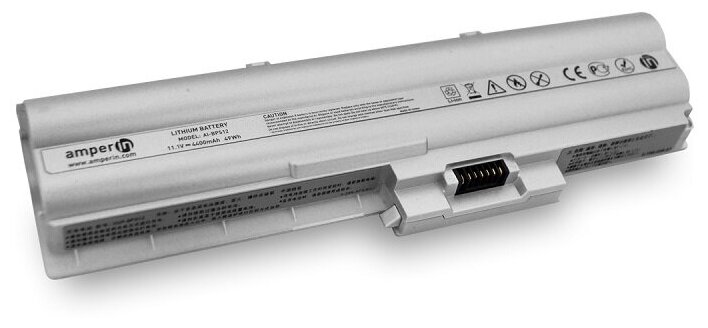 Аккумуляторная батарея Amperin для ноутбука Sony Vaio VGN-Z 11.1V 4400mAh (49Wh) AI-BPS12 Silver