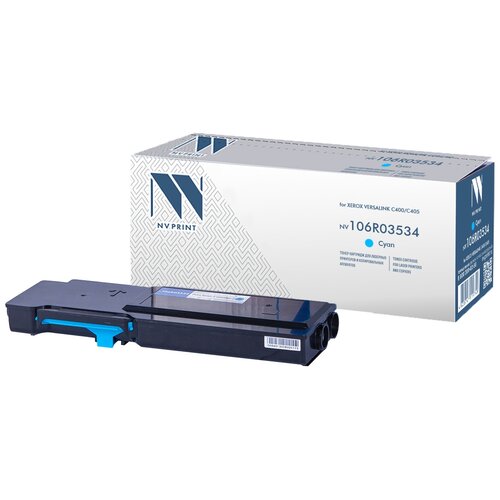 Картридж NV Print 106R03534 Cyan для Xerox, 8000 стр, голубой картридж nv print 106r03534 cyan для xerox 8000 стр голубой