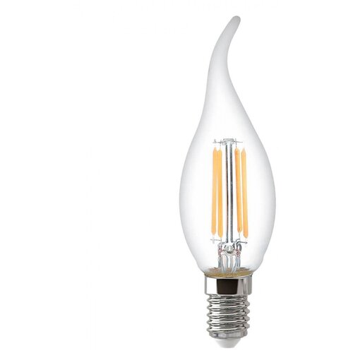 Лампа светодиодная филаментная Thomson E14 11W 4500K свеча на ветру прозрачная TH-B2080