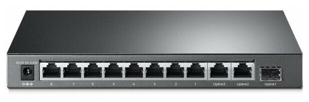 Коммутатор TP-Link TL-SL1311MP 8x100Mb 2G 1SFP 8PoE 124W неуправляемый