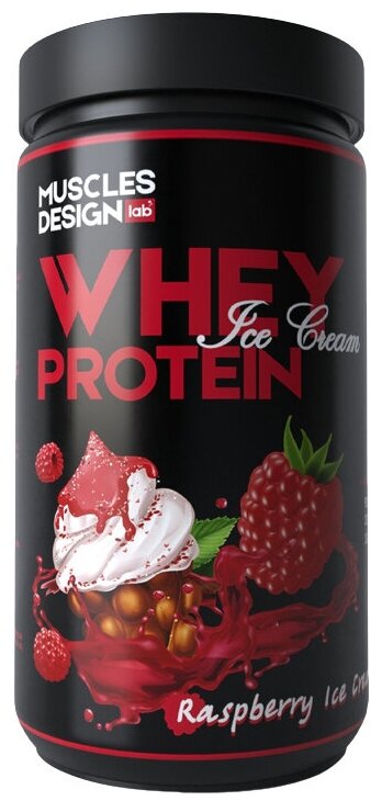 Muscles Design Lab Whey Protein 908 гр (малина с мороженым)
