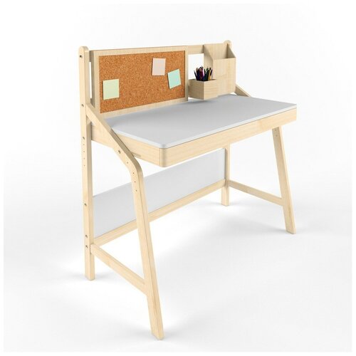 Стол парта растущий 38 попугаев UNO Комбо белый с Органайзером и аксессуарами 16770₽