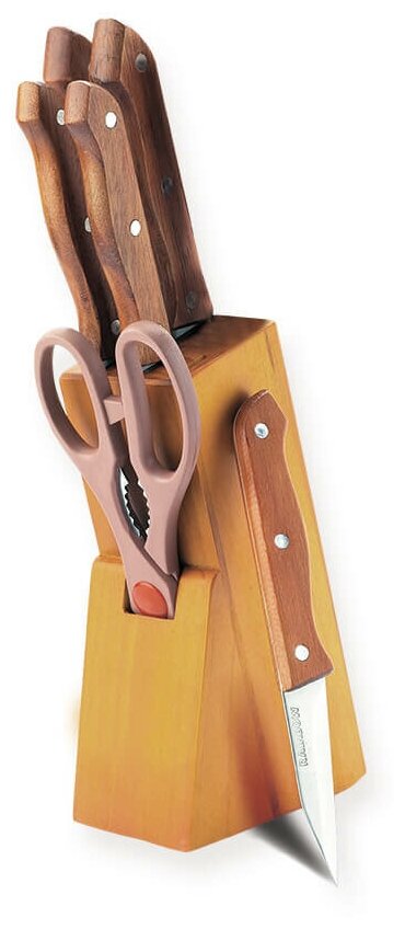 Набор ножей Maestro MR-1401 Basic деревянные ручки 7 предметов