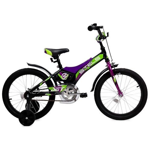 Детский велосипед STELS Jet 18 Z010 2021 рама 10 Чёрныйфиолетовый 604400₽