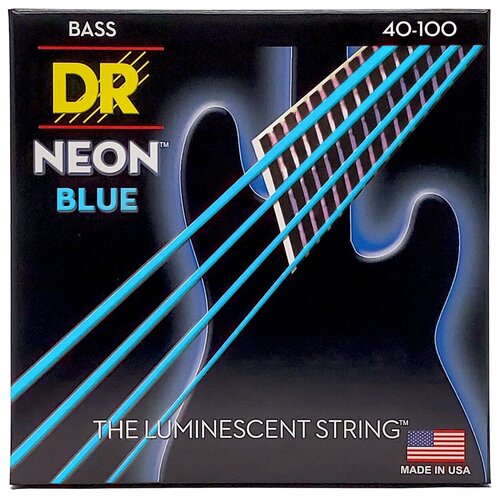 DR Strings NBB-40 HI-DEF NEON Струны для 4-струнной бас-гитары