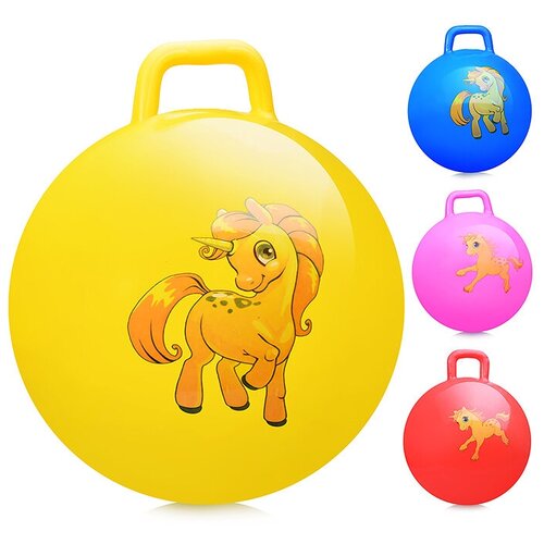 Мяч с ручкой 45см. (цвет в ассортименте)