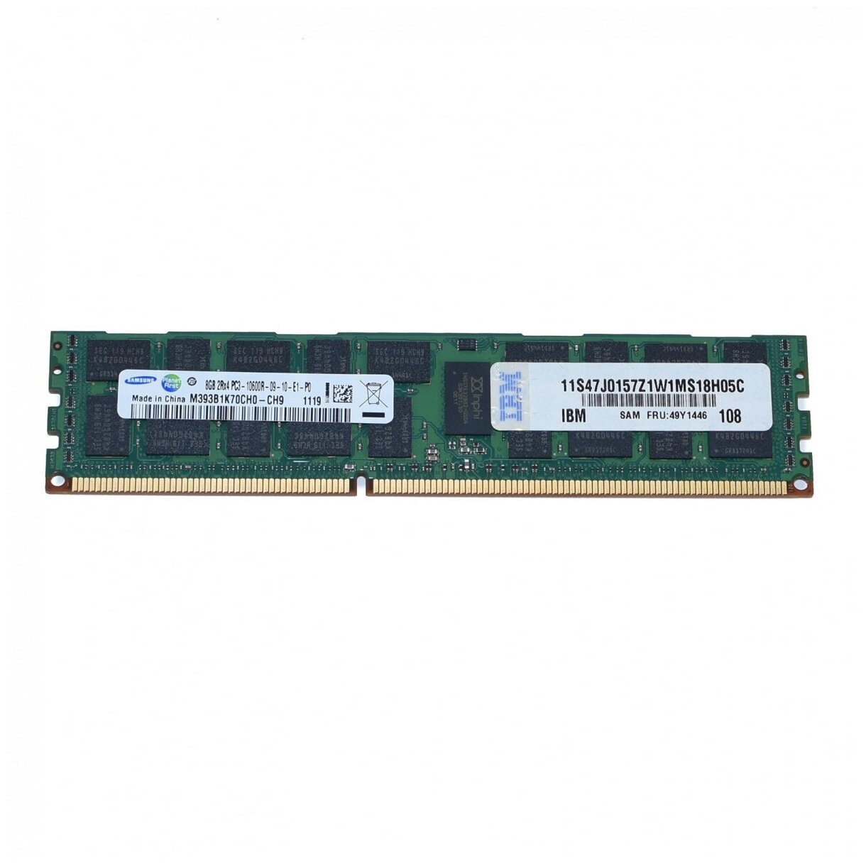 Оперативная память IBM 8GB Dual-Rank x4 PC3-10600 CL9 ECC DDR3 1333 MHz LP RDIMM 49Y1446 581800₽