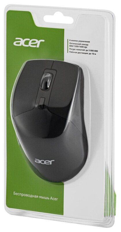 Мышь беспроводная ACER OMR150 черный USB 1545706
