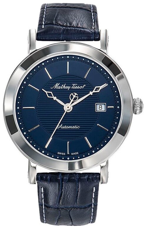 Наручные часы Mathey-Tissot City Швейцарские механические HB611251ATABU, синий