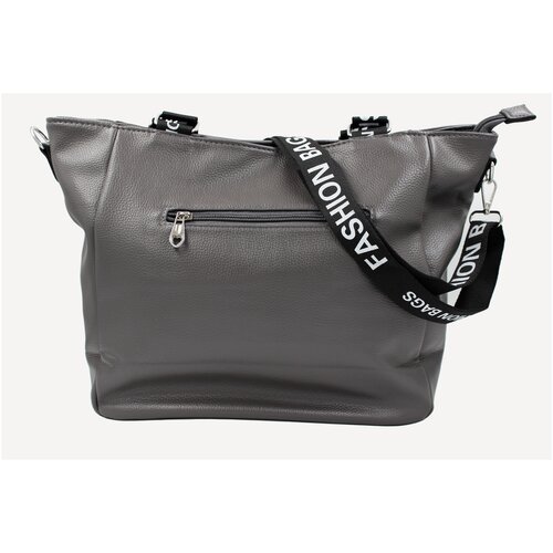 фото Сумка шоппер / сумка женская кожаная шоппер из экокожи на плечо, на каждый день, для отдыха, для покупок modaton 28х13х42 (08221401), черный