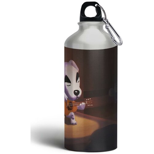 фото Бутылка спортивная,туристическая фляга, 500мл с карабином animal crossing new horizons 2 brutbottle