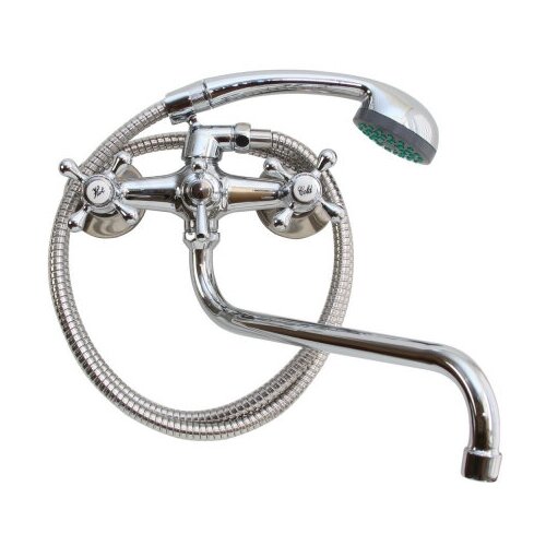 Смеситель для ванны и умывальника 1/2 кер T.MARKT 08-2006 Крест ШАР перекл