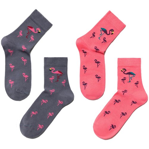 фото Комплект из 2 пар детских носков брестские (бчк) микс 6, размер 17-18