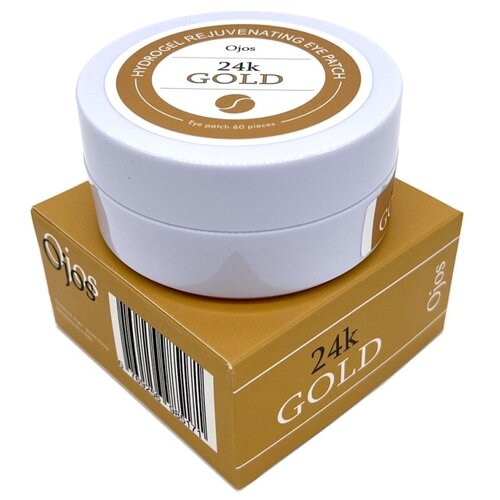 Гидрогелевые омолаживающие патчи Ojos для кожи вокруг глаз с биозолотом 60 шт