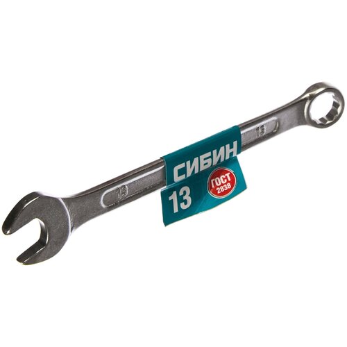 Комбинированный гаечный ключ 13 мм, СИБИН, 27089-13_z01 ключ гаечный комбинированный 13 мм сибин 27089 13
