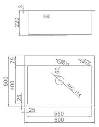 Aflorn Мойка кухонная AFLORN AF96050, врезная, S=3,0 и 0,8 мм, 60х50х22 см, сифон, сатин - фотография № 9