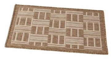 Ковер Люберецкие ковры Эко 7917-23, бежевый/коричневый, 1.5 х 0.8 м - фотография № 11