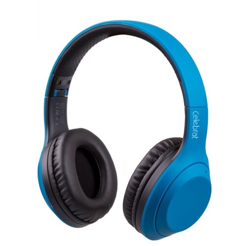 Наушники полноразмерные Celebrat A24 bluetooth кнопка управления цвет синий 111100₽