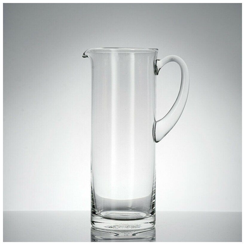 Кувшин для воды, сока, напитков стеклянный с ручкой, без крышки, объем 1,2 литра, Неман 1520