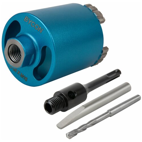 Коронка алмазная Bycon для подрозетников d68 с верхним пылеотведением адаптер 5600₽