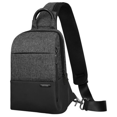 фото Рюкзак мужской городской маленький 6.5л для ноутбука 10 однолямочный mark ryden mr7558 темно-серый водонепроницаемый подростковый