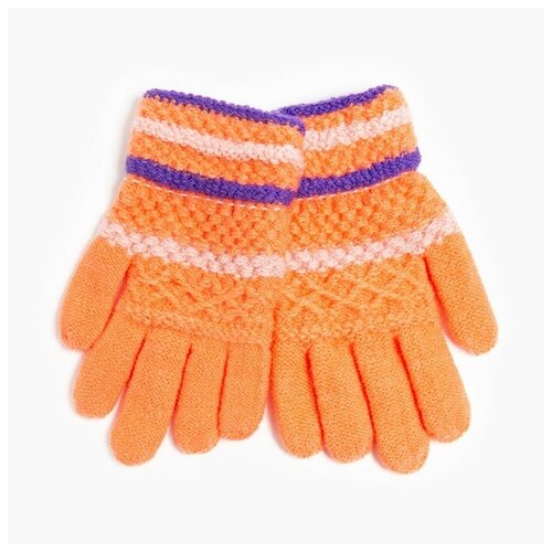 фото Перчатки детские а.s 2164-m (mix), цвет оранжевый, размер 15 (7-8 лет) 9147193 rossini