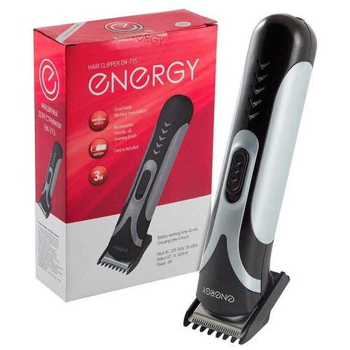 Машинка для стрижки волос Energy EN-715 работает от аккумулятора 60600₽