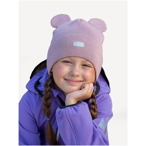 фото Шапка бини artel, размер 50, фиолетовый