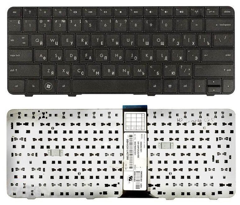 Клавиатура для ноутбука HP Compaq Pavilion dv3-4325er черная 1860₽