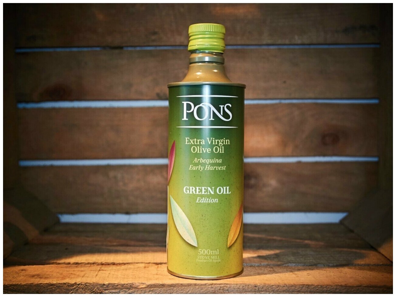 Оливковое масло высшего качества Pons Extra Virgin Green Oil 500мл из зелёных оливок