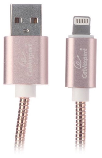 Кабель Gembird Cablexpert USB AM/Lightning 1m Gold CC-G-APUSB02Cu-1M - фото №3