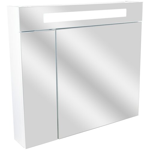 Зеркало-шкаф для ванной Flamenco, Фламенко 817с, 80 х 14 х 72см, с подсветкой